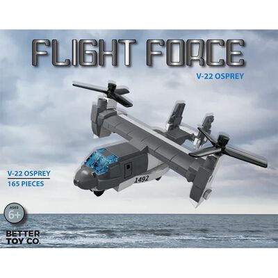 V-22 Osprey Military Aircraft Flight Force Building Brick Kit (165 pcs) [1 unit]